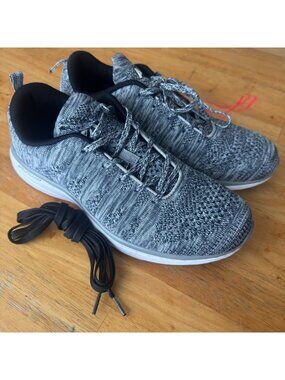 APL Techloom Pro Mens Running Shoes Gray/Black US 10 Athletic Knit Lightweight